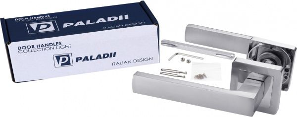 Ручка на розетці Paladii AL Жанетта SN/CP ПР143 хром/сатин