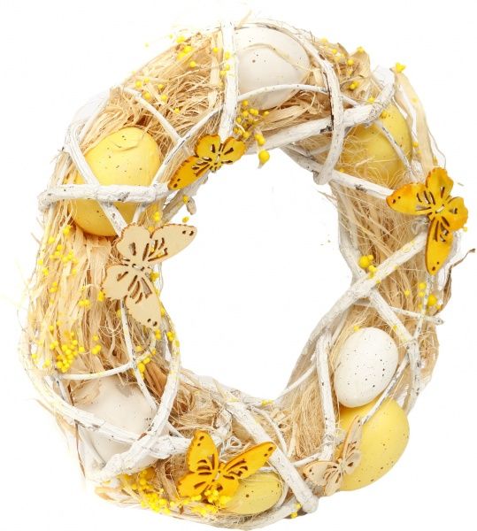 Венок пасхальный с яйцами и бабочками E580396B