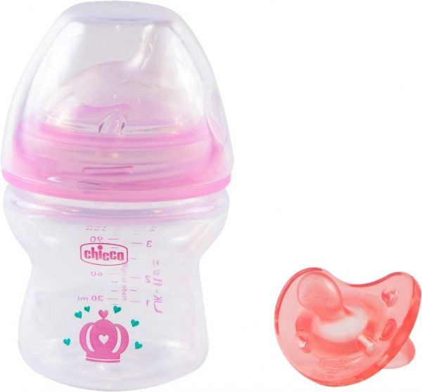 Набір Chicco пляшка та пустушка Natural Feeling 150 мл (09740.10.10)