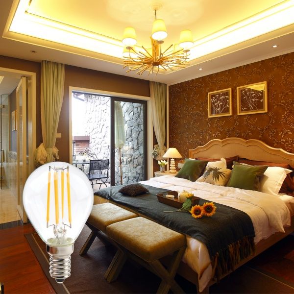 Лампа світлодіодна LightMaster FIL Deco P45 6,5 Вт E14 4000 К 220 В прозора LB-657 