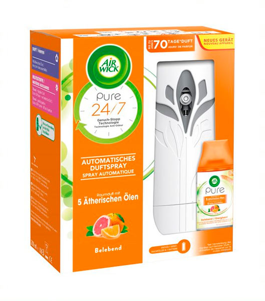 Автоматический освежитель воздуха Air Wick Pure С ароматом Апельсина и Грейпфрута 250 мл