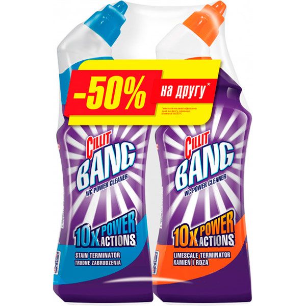 Средство для чистки унитаза Cillit Bang Gel Original + Gel Citrus 3013260 