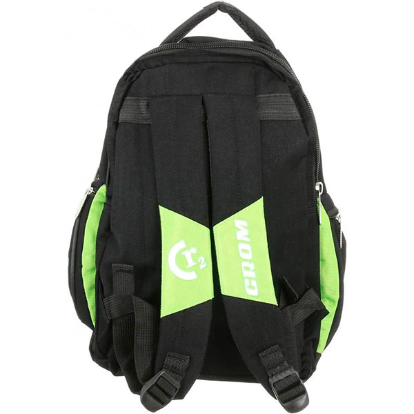 Рюкзак школьный Crom зелено-черный
