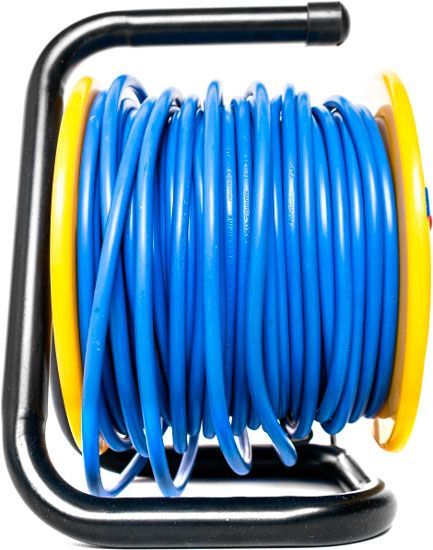 Удлинитель на катушке Electraline с заземлением 4 гн. черный 20 м 49009 