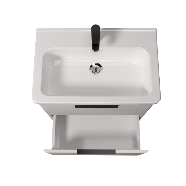 Тумба на ножках Мойдодыр Freya 70 с умывальником Creavit Ipek 70