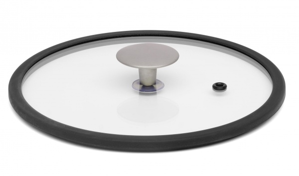 Кришка скляна з силіконовим обідком Terra Italia 24 см TVS