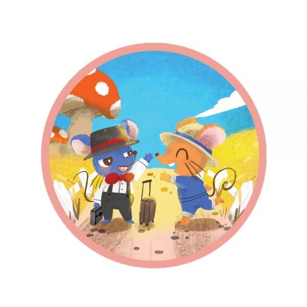 Аудіоказка з проєктором AMBO FUNTAMIN Міське та сільське мишеня AF6339CC