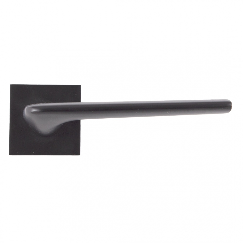 Ручка на розетці Comit Flagman без замикання матовий чорний