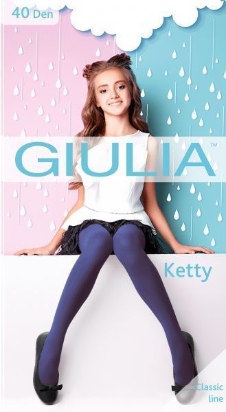 Колготки детские Giulia KETTY 40 р.128-134 dark blue 