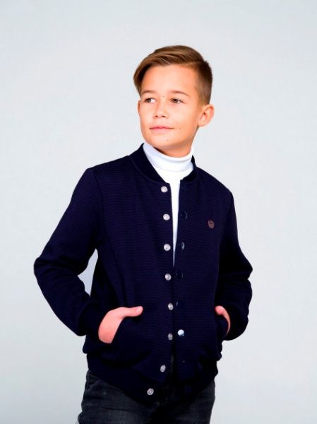 Джемпер для мальчика Smil 116460 р.158 темно-синий 