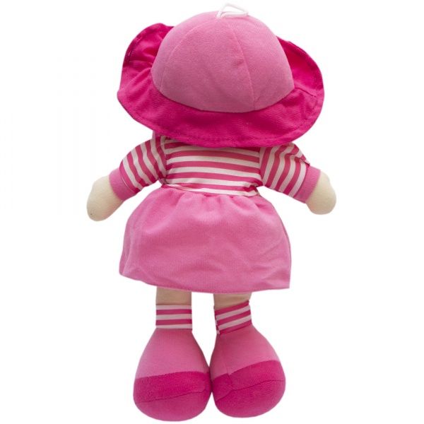 Кукла Девилон 860920 мягконабивная с вышитым личиком 36 см розовая