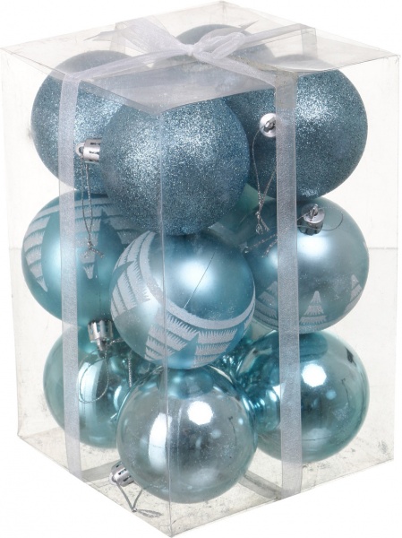 Набор елочных шаров Комплект № 20 d 70 мм 12 шт./уп.