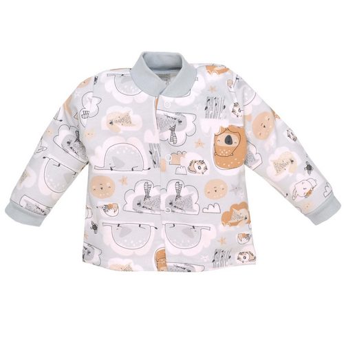 Кофточка детская унисекс Татошка р.74 белый с принтом 0402202мвп 