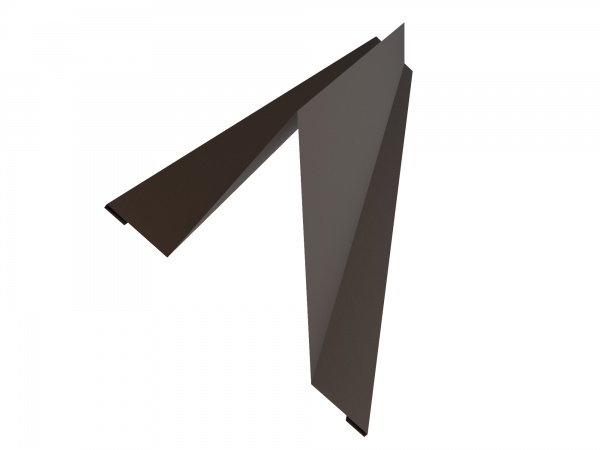 Снегодержатель полумесяц Tile большой RAL 8019 коричневий 2м