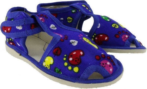 Тапочки для мальчиков Экотапок Сандалик летний синие 1075 р.25,5