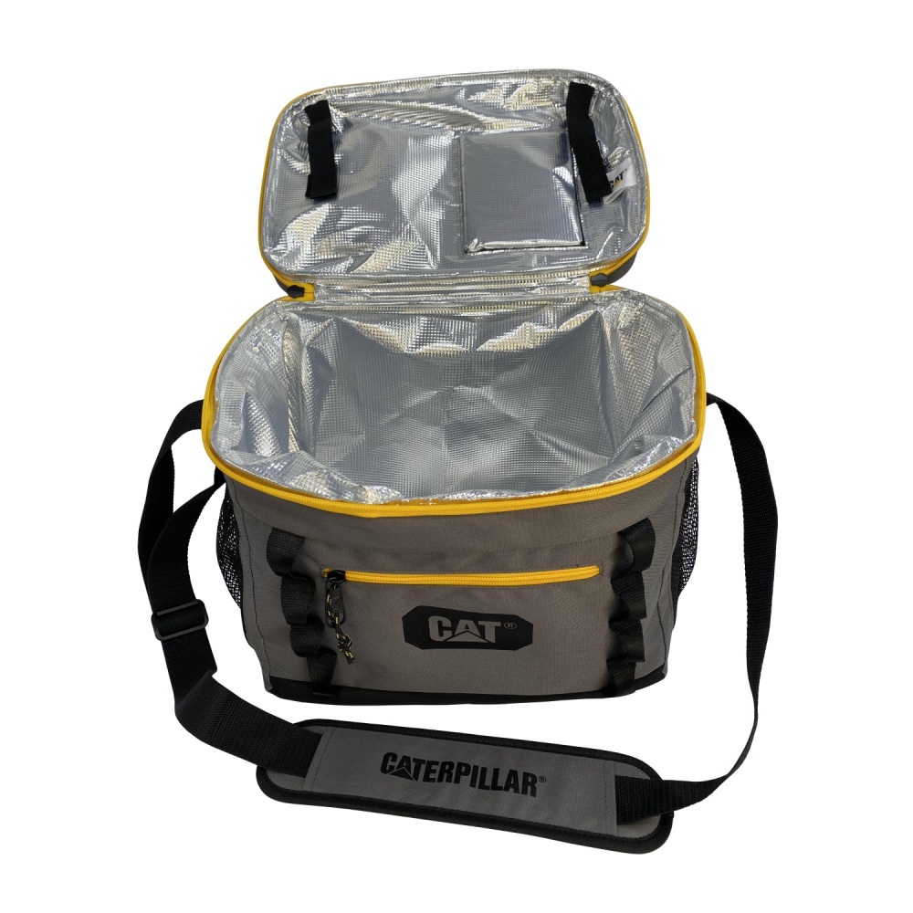 Сумка изотермическая CAT 18 л с держателем для банок и быстрым доступом