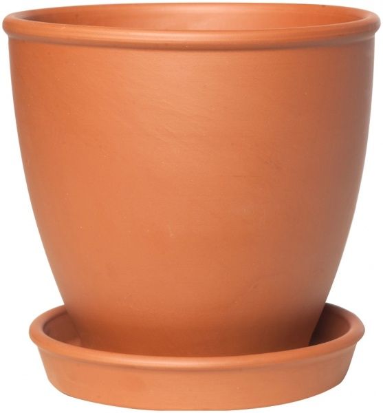 Горщик керамічний Shynkar&KO Барбарис круглий 2л теракот 