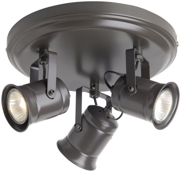 Спот Brilliant CAP 3xGU10 коричневий G05734/20