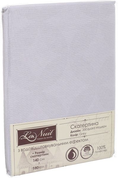 Скатерть La Nuit Jacquard Модерн 140x180 см серый La Nuit 