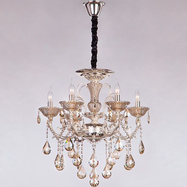 Люстра подвесная Strotskis Caprice 6x40 Вт E14 платина 278/6 