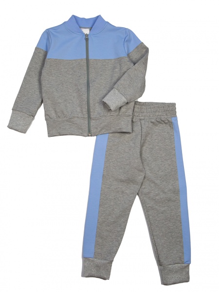 Спортивный костюм Luna Kids р.146–152 серый с синим 
