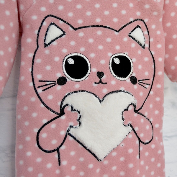 Ромпер-реглан для девочки Blanka Котик р.80 розовый 110141 