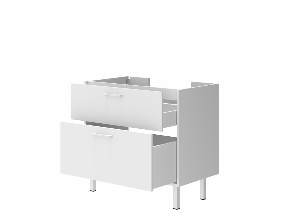 Тумба ЮВЕНТА Afina 80 см біла під стільницю або умивальник Piedra 80