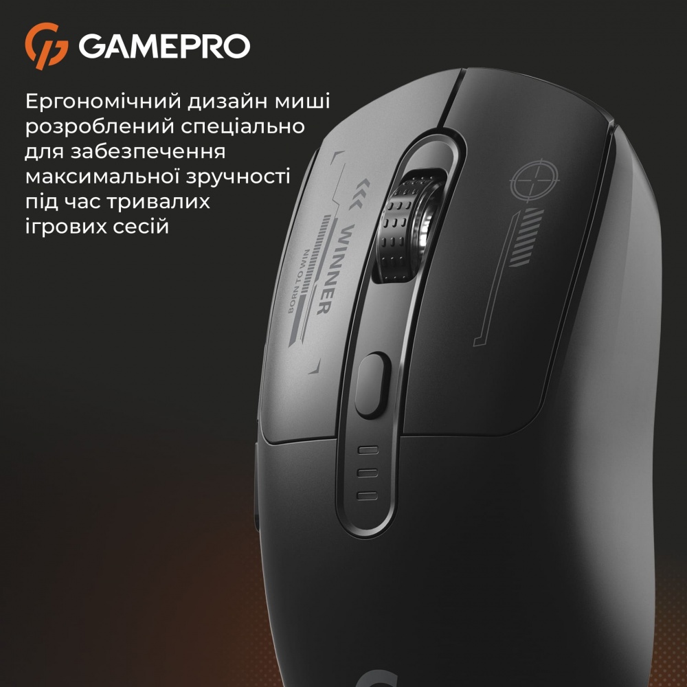 Мышка беспроводная GamePro Genesis Winner black (GM079B)