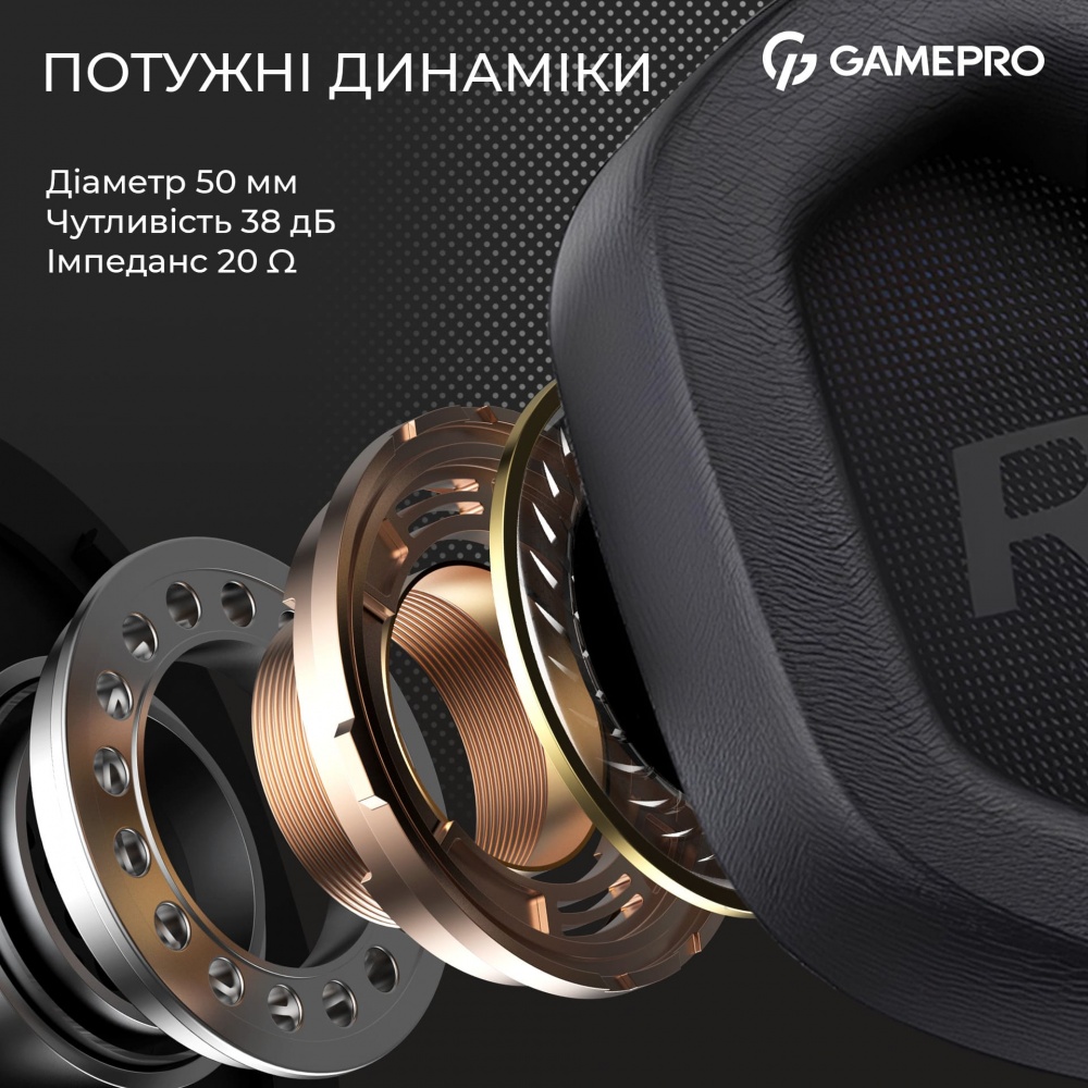Гарнітура GamePro HS1350B black (HS1350B)