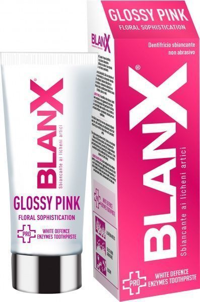 Зубная паста Blanx Pro Glossy Pink с энзимами 75 мл