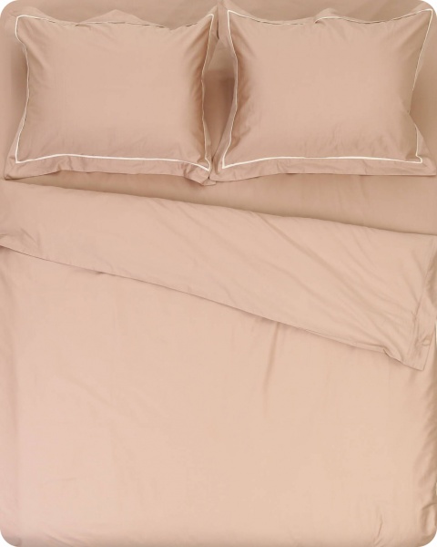 Комплект постельного белья Solid 2 бежевый La Nuit 