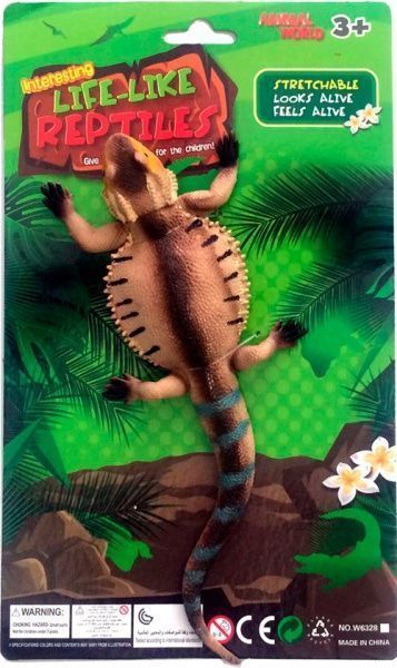 Игрушка-растяжка Qunxing игуана желтая W6328-380 