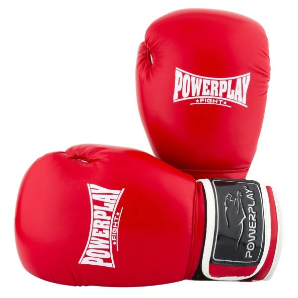 Боксерские перчатки PowerPlay р. 10 10oz 3019 красный