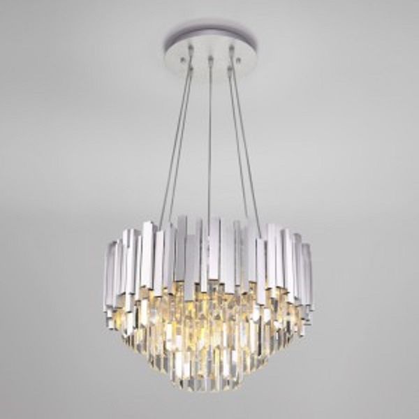 Люстра подвесная Strotskis Piano 6x60 Вт E14 серебро 308/6 (срібло) 