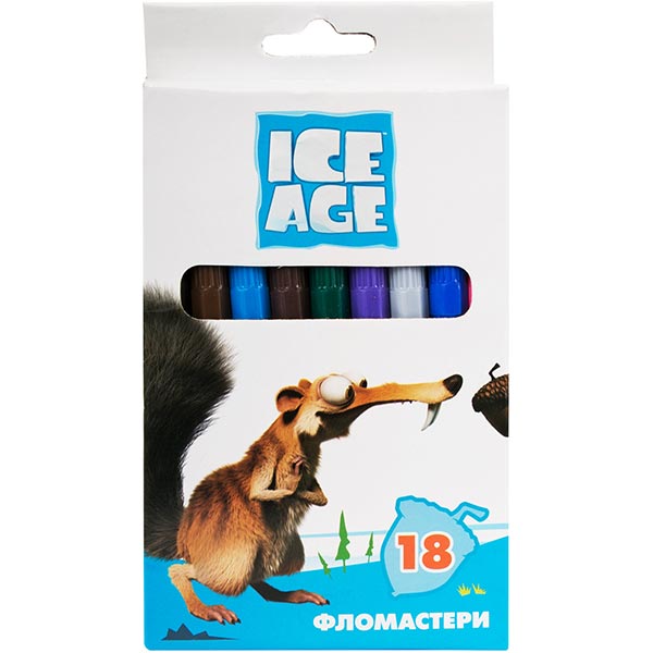 Фломастери Ice Age 18 шт
