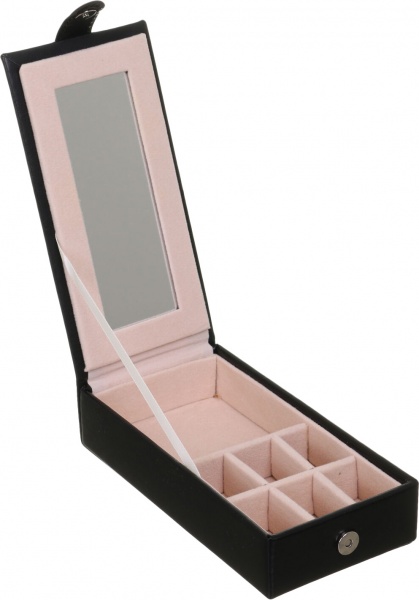 Шкатулка для украшений Royal case 25,2х25,2х8,6 см черная