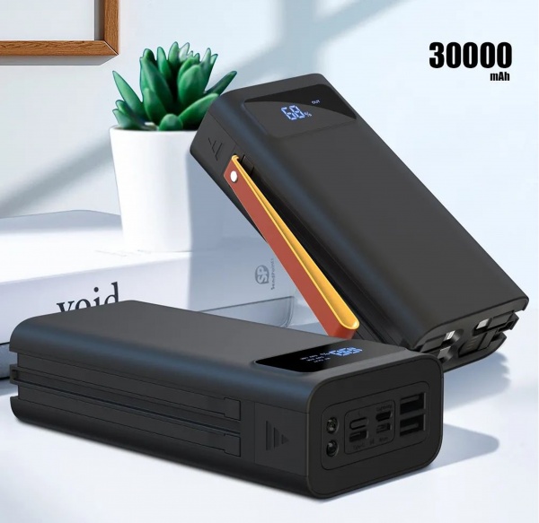Зовнішній акумулятор (Powerbank) Xo 30000 mAh black (PR142 30000mAh black) 