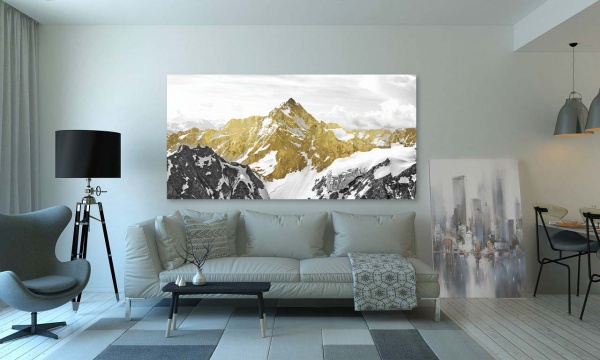 Картина на зеркале Золотая гора 120x60 см ТЕРРАВОЛ 