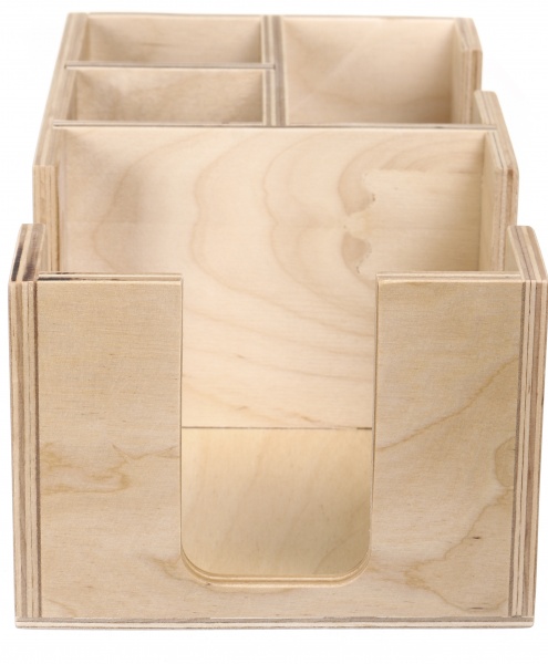 Органайзер настільний дерев'яний лакований 27х10х14 см BI-07