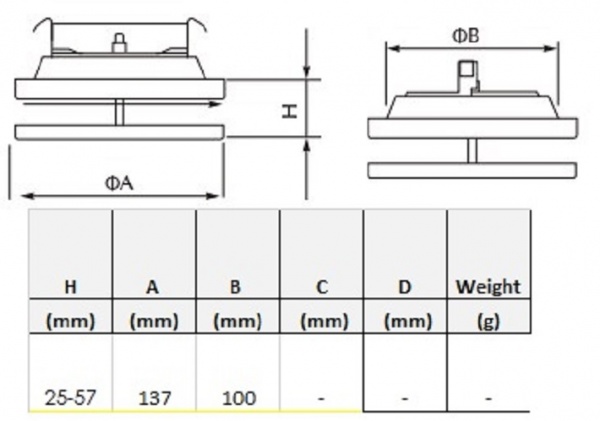 Рамка вентиляционная приточная (анемостат) SVF 100 мм металл белый 