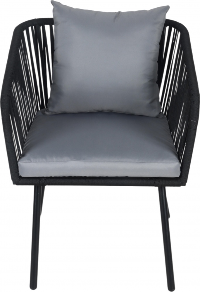 Комплект мебели Indigo Анетт стол 150*90*75см + 6 кресел 62*65*80см серый