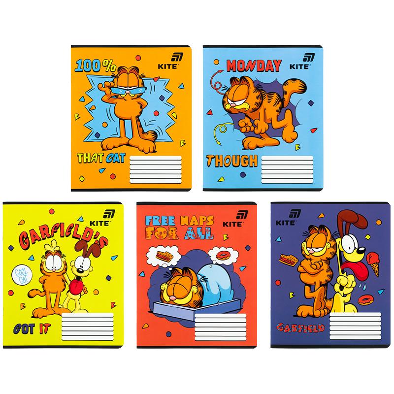 Тетрадь Garfield 12 лист. линия GF26-234 KITE — фото 1