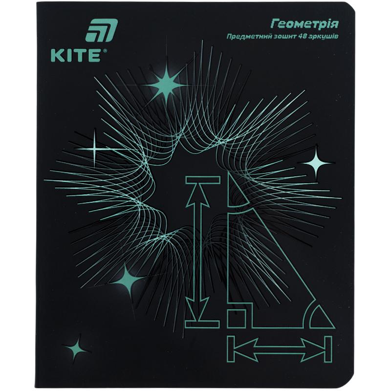 Тетрадь предметная Lumen геометрия 48 лист. клетка K26-240-1 KITE — фото 1