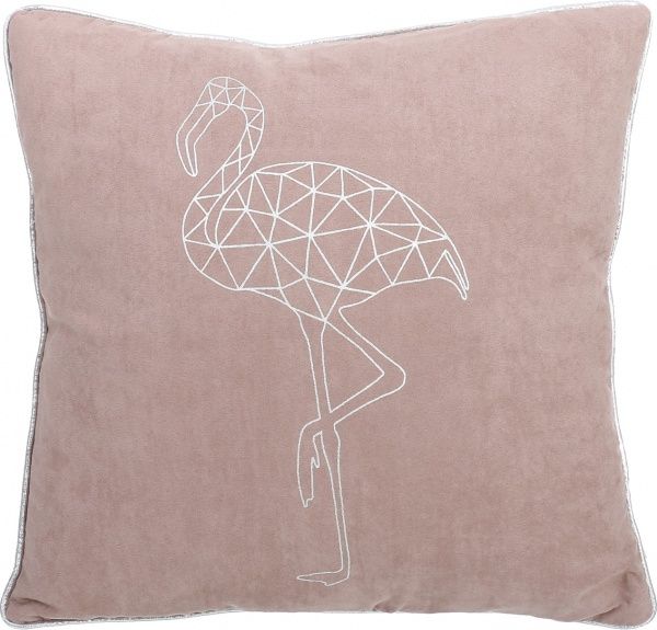 Подушка декоративна Фламінго 45x45 см пурпуровий/сріблястий La Nuit 