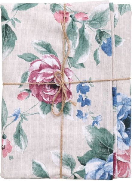 Скатерть Шарлотта Розы 136x109 см бежевый La Nuit 