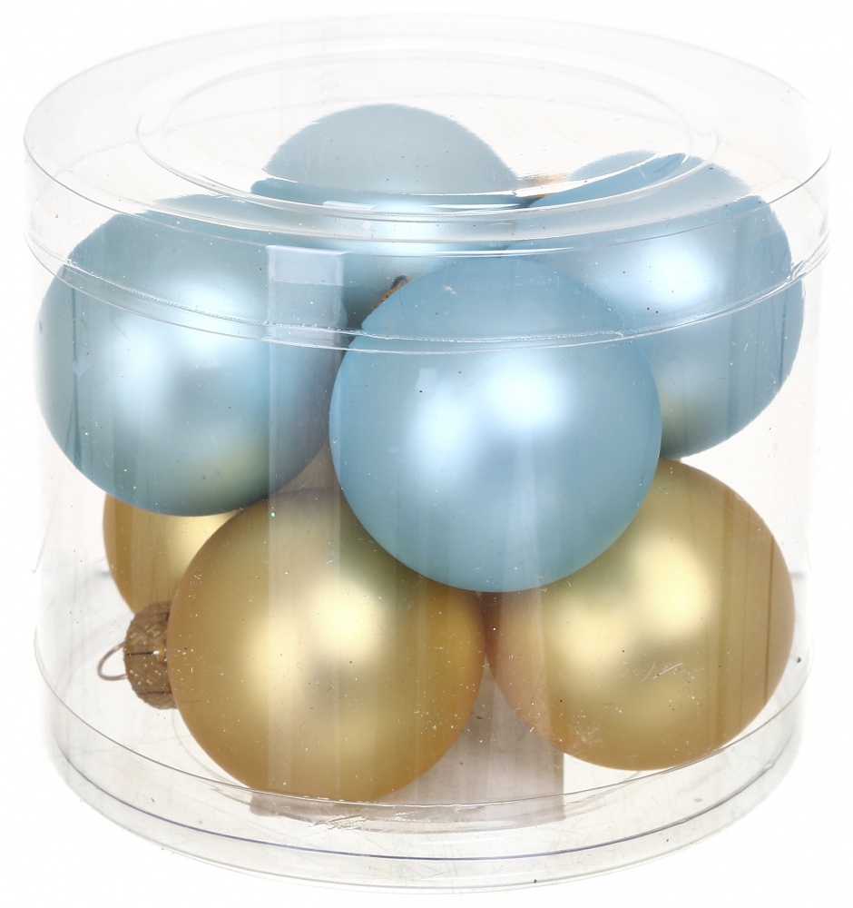 Набор елочных шаров в ассортименте d 40 мм 8 шт./уп.