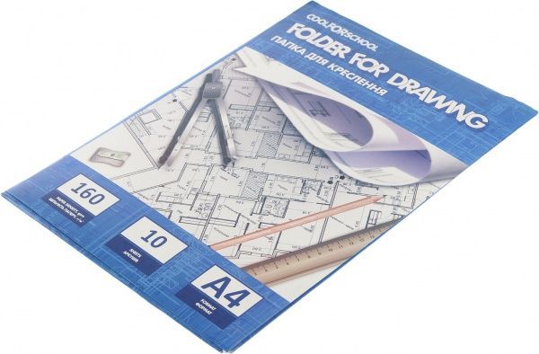 Папка для креслення А4 160 г/м2 10 аркушів CF32008 Cool For School