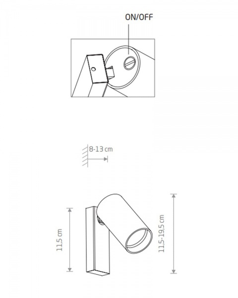 Спот Nowodvorski Mono 1x10 Вт GU10 латунь 7780 