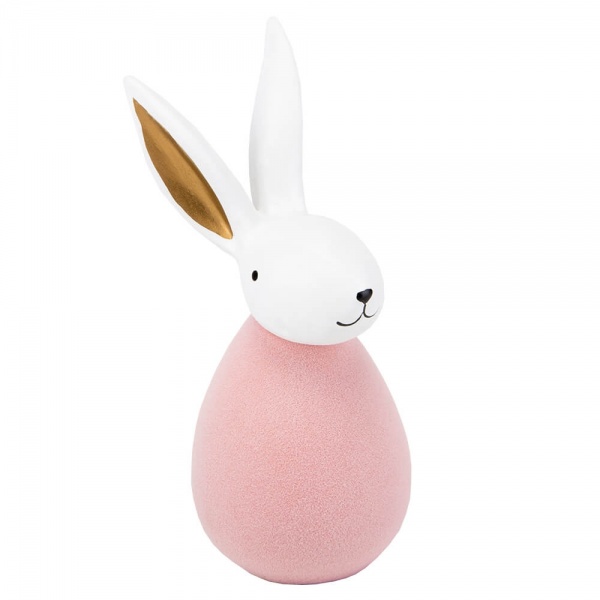 Декоративная фигура ушастик розовый 18 см