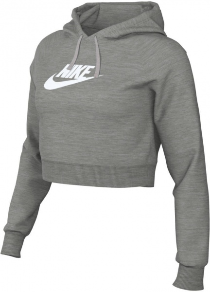 Джемпер Nike W NSW CLUB FLC GX CROP HDY DQ5850-063 р.L сірий